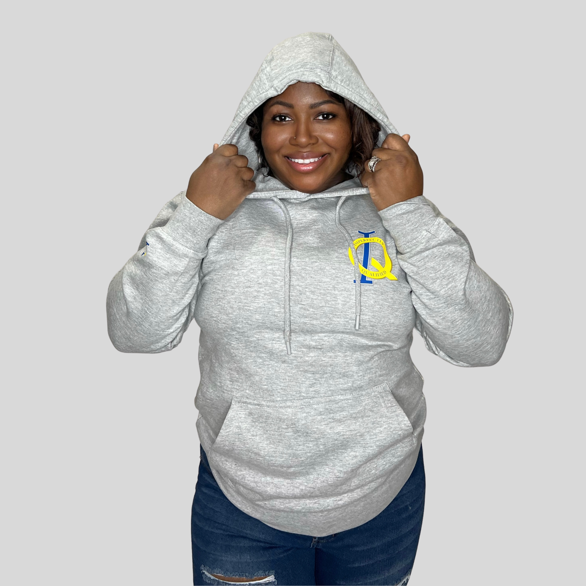 heather gray pullover hoodie