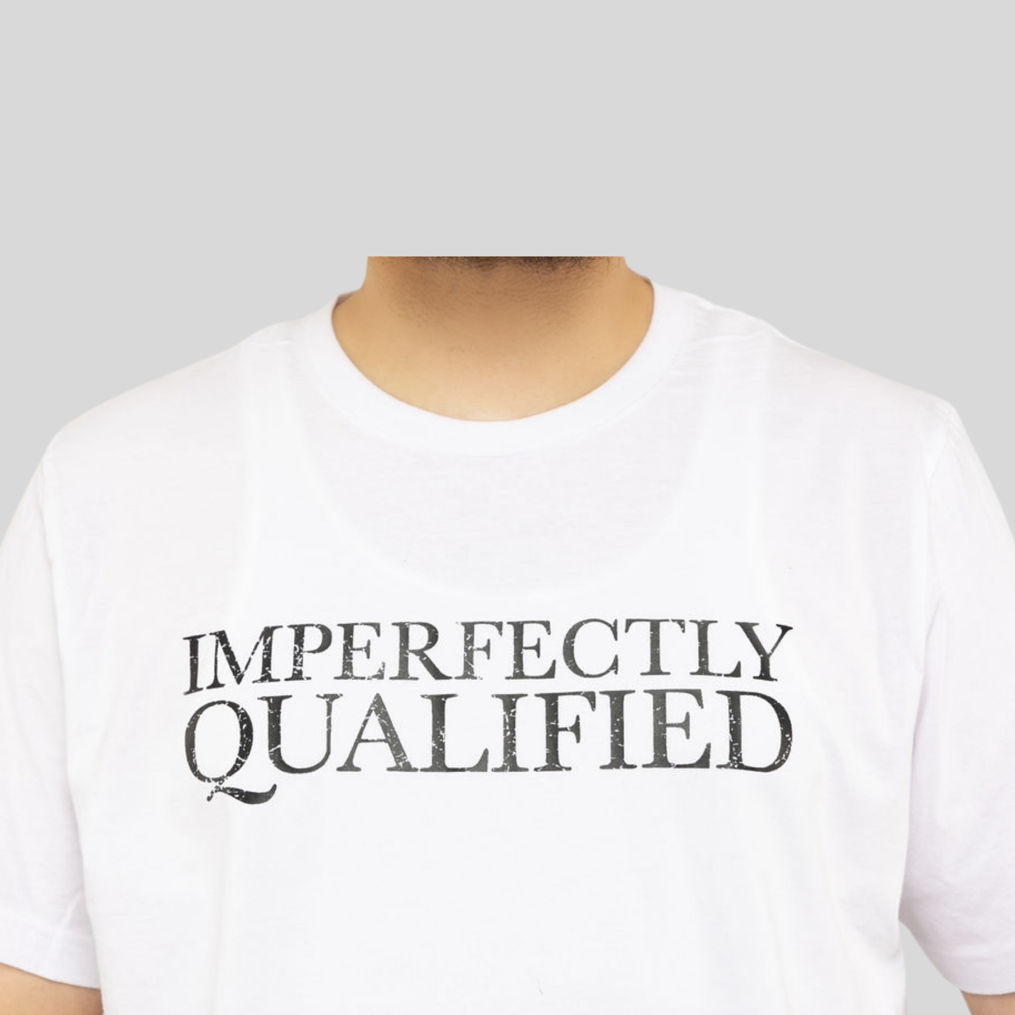 Distressed IQ Tee | Inspirational Apparel | ImperfectlyQualified