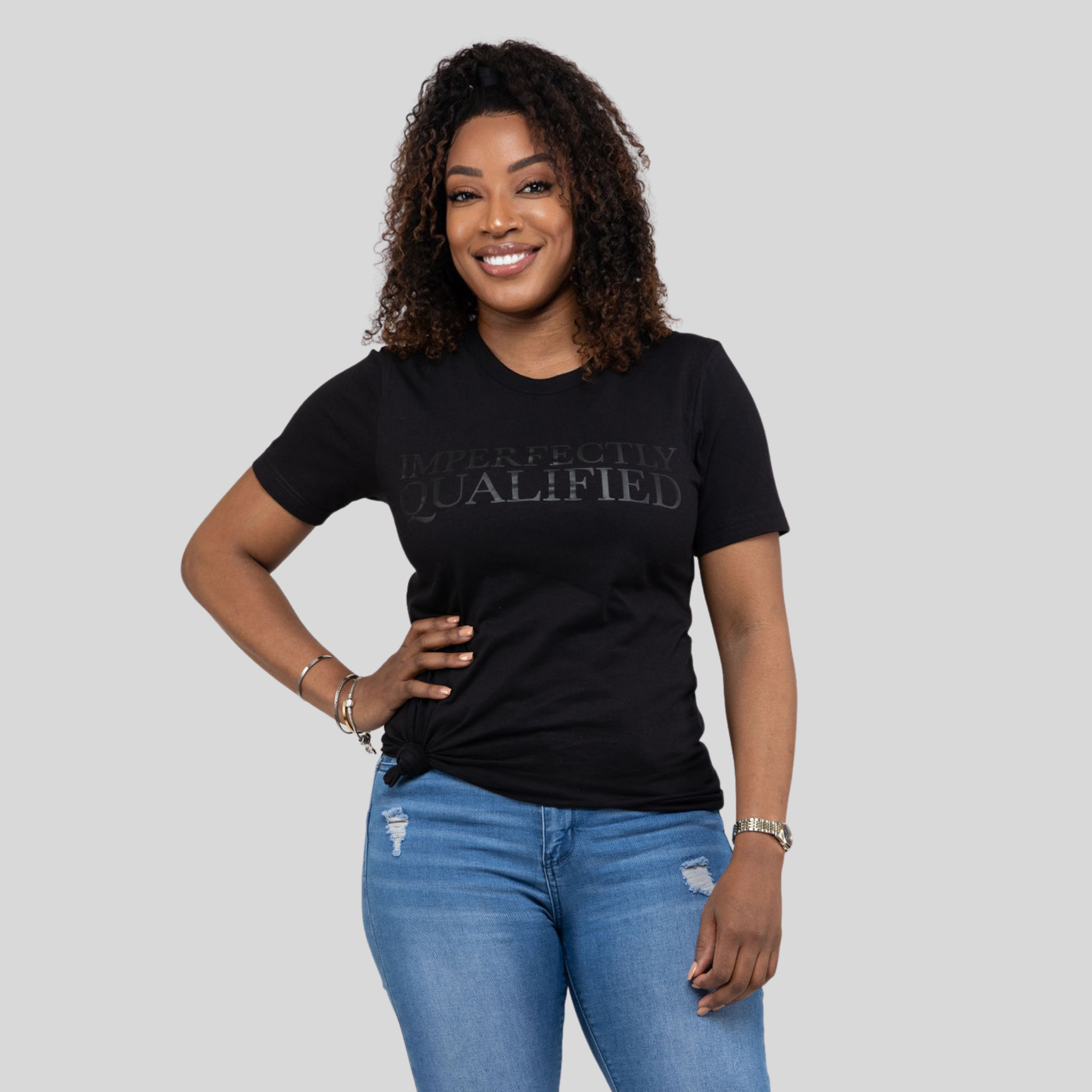 Black Noir IQ Tee | Inspirational Apparel | ImperfectlyQualified