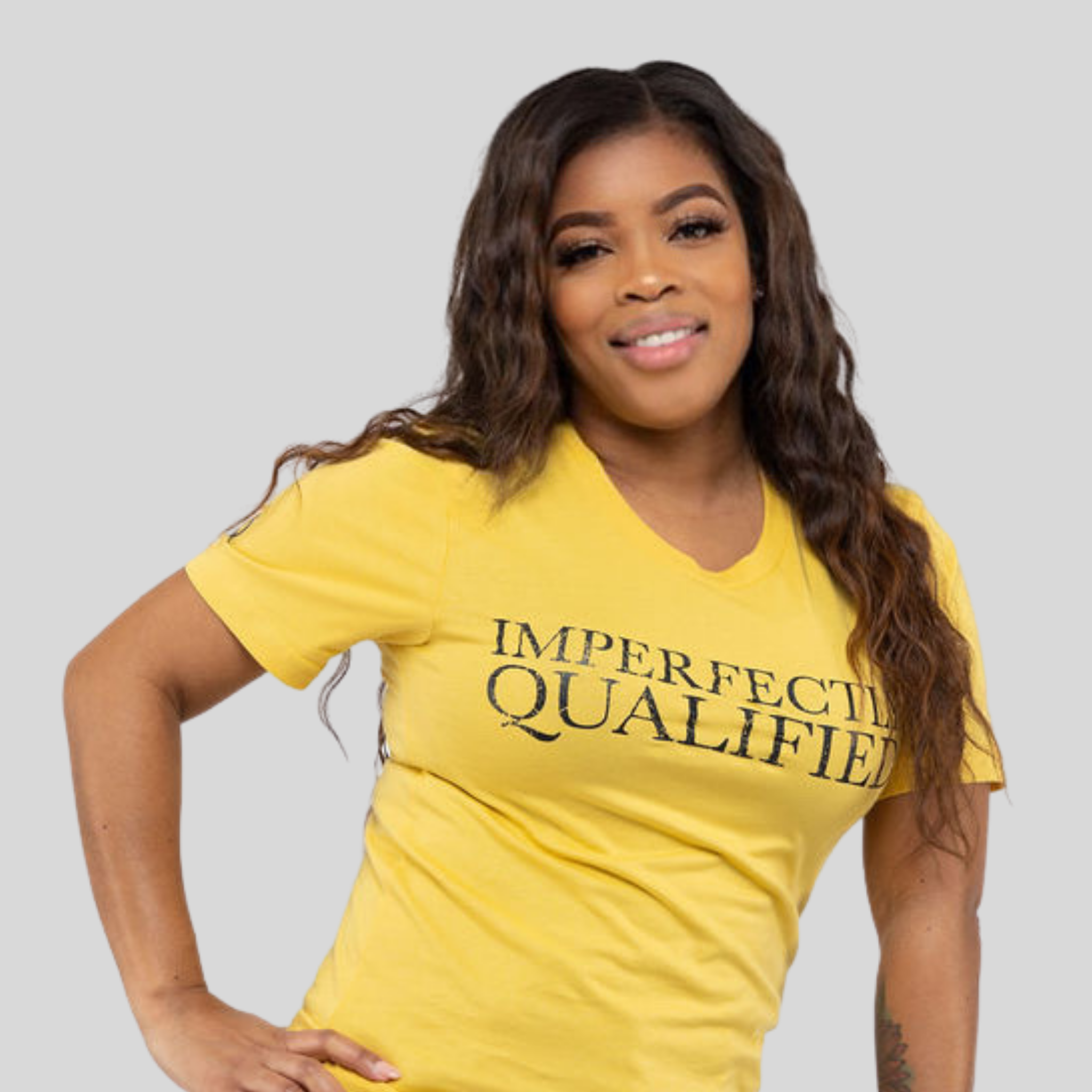 Distressed IQ Tee | Inspirational Apparel | ImperfectlyQualified