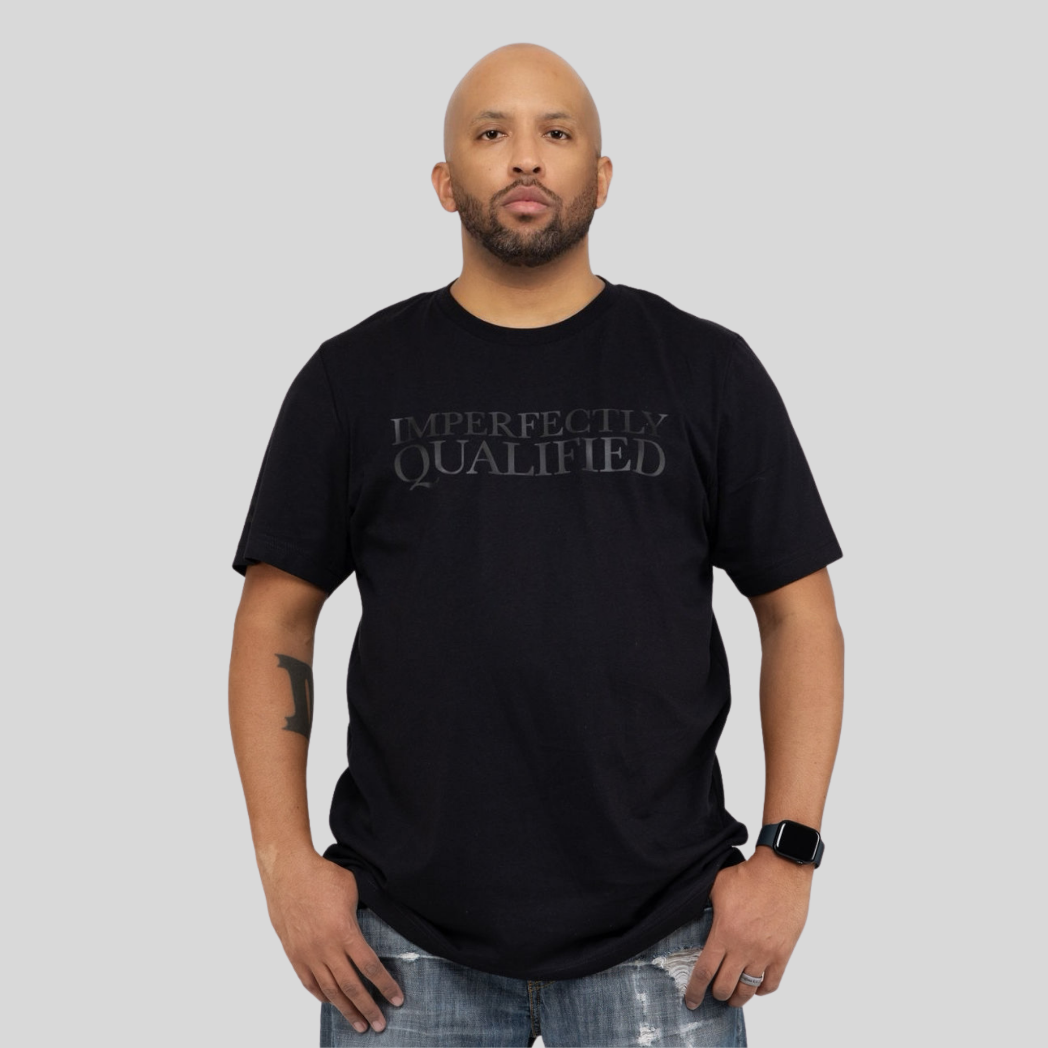 Black Noir IQ Tee | Inspirational Apparel | ImperfectlyQualified
